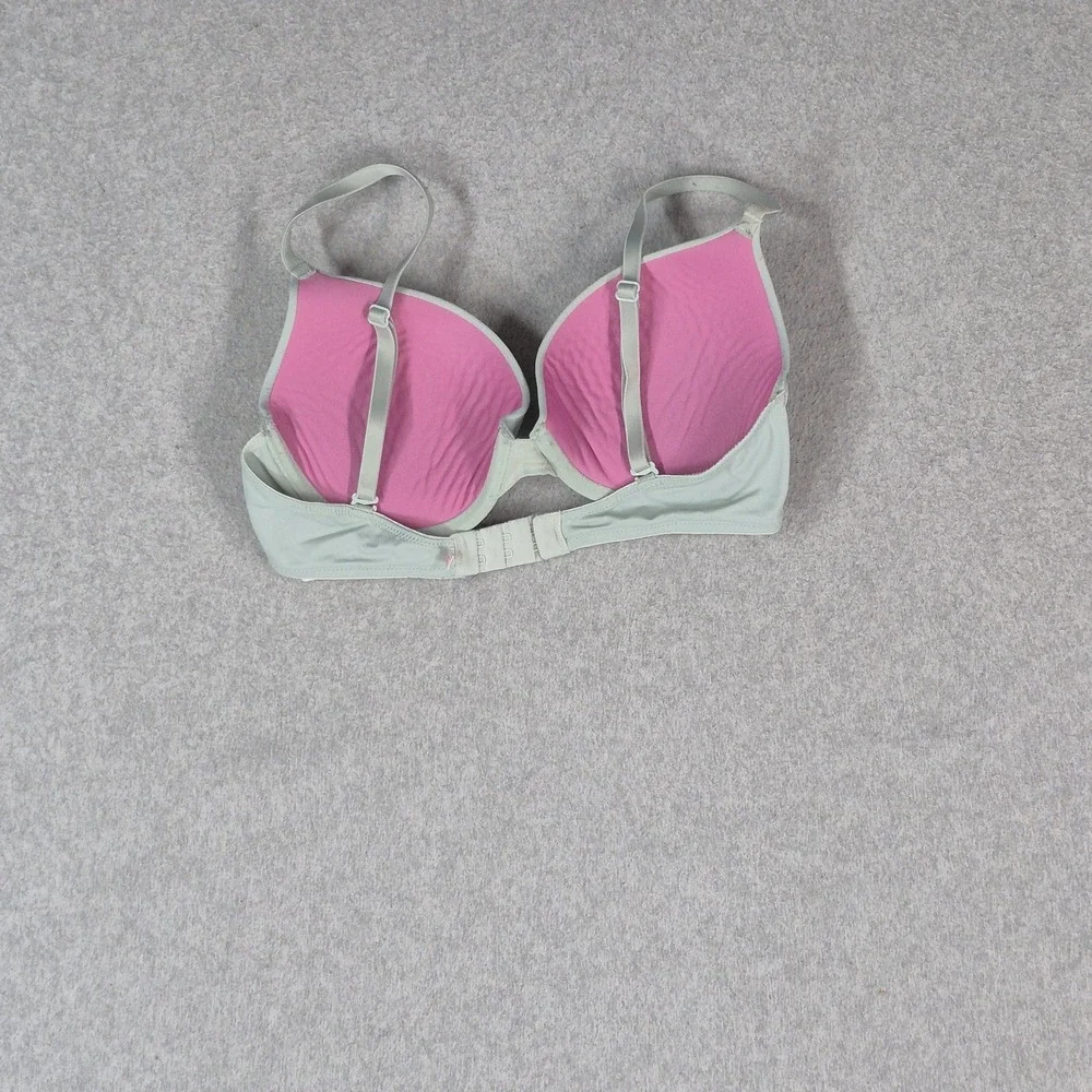 PINK Victoria's Secret Women Bra 34C Light Green Padded T Shirt Underwired READ